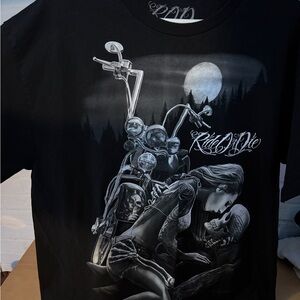 Ride or Die Black Graphic Tee